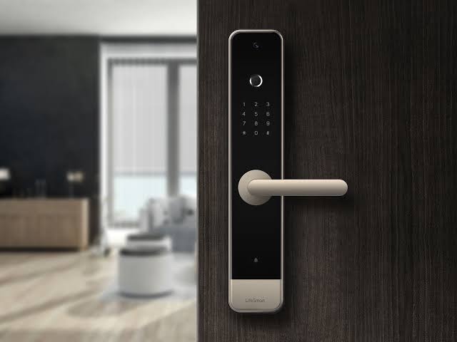Smart lock close up